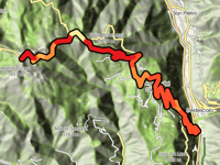 Valico Valbona via Strada della Vena