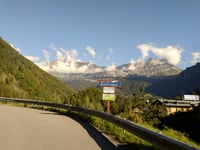 Route de Vaudagne depuis Servoz