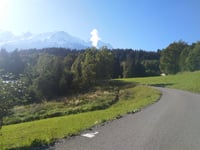 Route de Vaudagne depuis Servoz