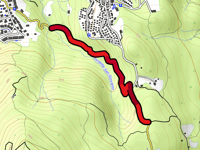 Via Gaggio vanuit Bedero Valtravaglia