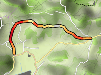 Via Regazzoni Alta from Galzignano Terme