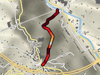 Vicolo dei Moraglia über Strada Caravelli