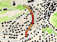 Viereth da Viehbach via Steigerwaldstrasse