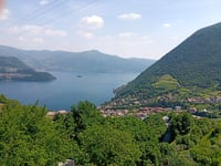 Colli di San Fermo da Vigolo from Tavernola Bergamasca