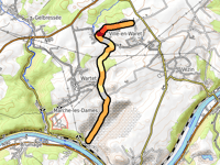 Ville en Waret von Marche-les-Dames über Rue du Baty-des-Monts