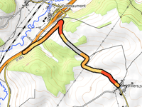 Villers-sur-le-Mont via Bois Bouleau