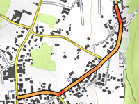 Vinago vanuit Crugnola via Via Carso