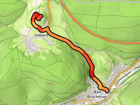Volkersberg da Bad Brückenau via Leimbachstrasse