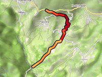 Vzpon na Leše from Peračica
