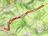 Walk z Malmedy przez Rue de Winboru