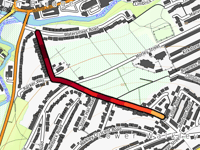 Walkley Bank Road über Rivelin Bank