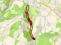 Walton Hill Road via Shut Mill Lane
