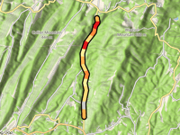 Warrior Mountain desde Spring Gap