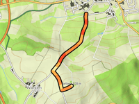 Wartberg / Hohe Wart von Thiersheim über Marktredwitzer Strasse