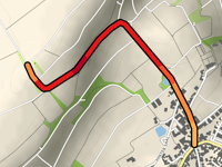 Wartturm z Nierstein przez Karolingerstrasse