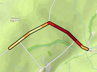 Weddicar Rigg / Steel Brow depuis Routon Bridge