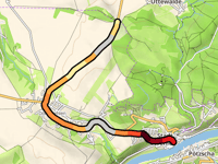 Wehlener Kohlberg von Stadt Wehlen über Hausberg