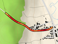 Weilerstrasse vanuit Loppenhausen