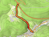 Werberger Berg z Bad Brückenau przez Leimbachstrasse