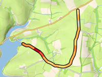 Westcott Lane von Bessom Cross über Rugg's Hill