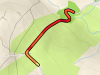 Whit Moor Road via Hoodstorth Lane