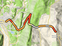Whitcomb Summit desde North Adams por Mohawk Trail