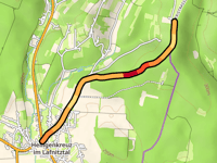 Wiederberger Strasse vanuit Heiligenkreuz im Lafnitztal