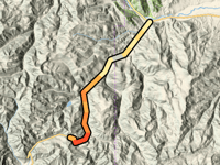 Wolf Creek Pass von South Fork über West Frontage Road