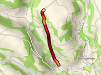Woodhouse Hill / Locksey's Lane from Branscombe