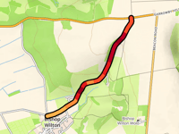 Worsendale Road vanuit Bishop Wilton