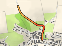 Wortelstetter Strasse desde Hirschbach