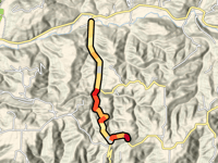 Yarbough Gap desde Mulberry River