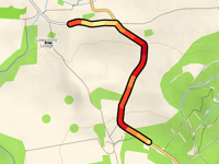 Yearsley Moor Bank przez Colley Broach Road