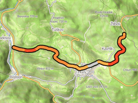 Zámecký vrch desde Radešov por Kašperské Hory