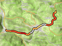 Zámecký vrch desde Rejštejn por Kašperské Hory